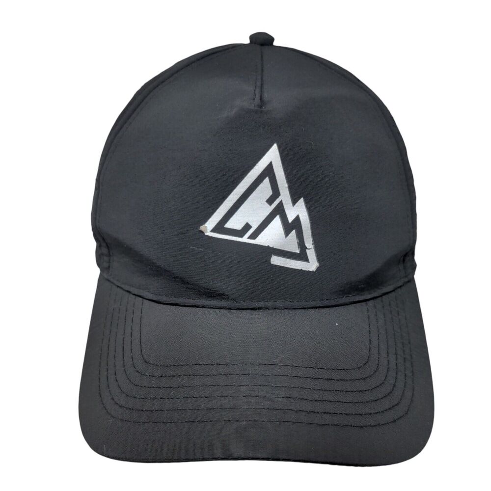 Chillmeister Snapback Hat Black OSFM Adjustable Breathable 6 Panel Nylon